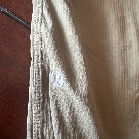 lululemon athletica Olive Green Capris with Drawstring Waist - Picture 5 of 5